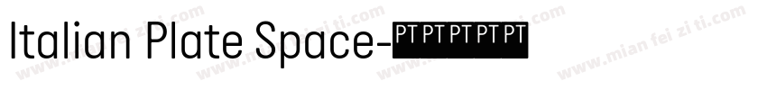 Italian Plate Space字体转换